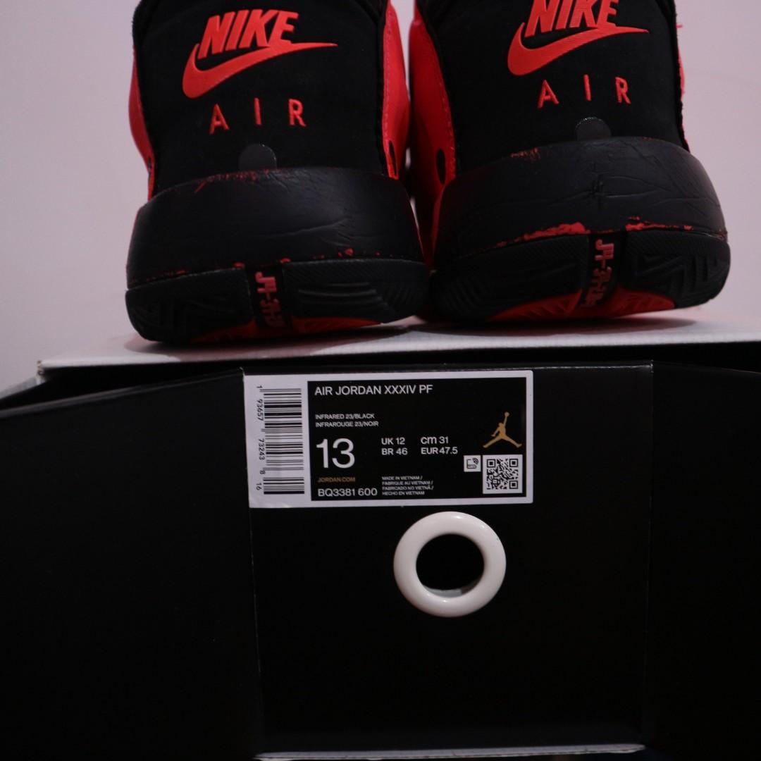 Sepatu Basket Nike Air Jordan 34 All Star Size 47,5, Olah Raga,  Perlengkapan Olahraga Lainnya di Carousell