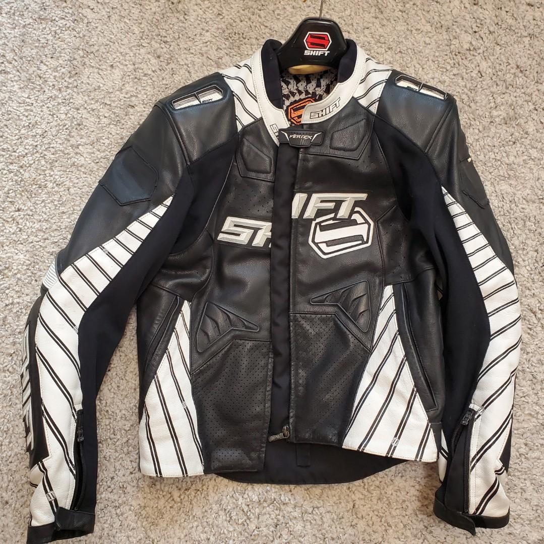 SHIFT motorcycle leather racing jacket Carousell