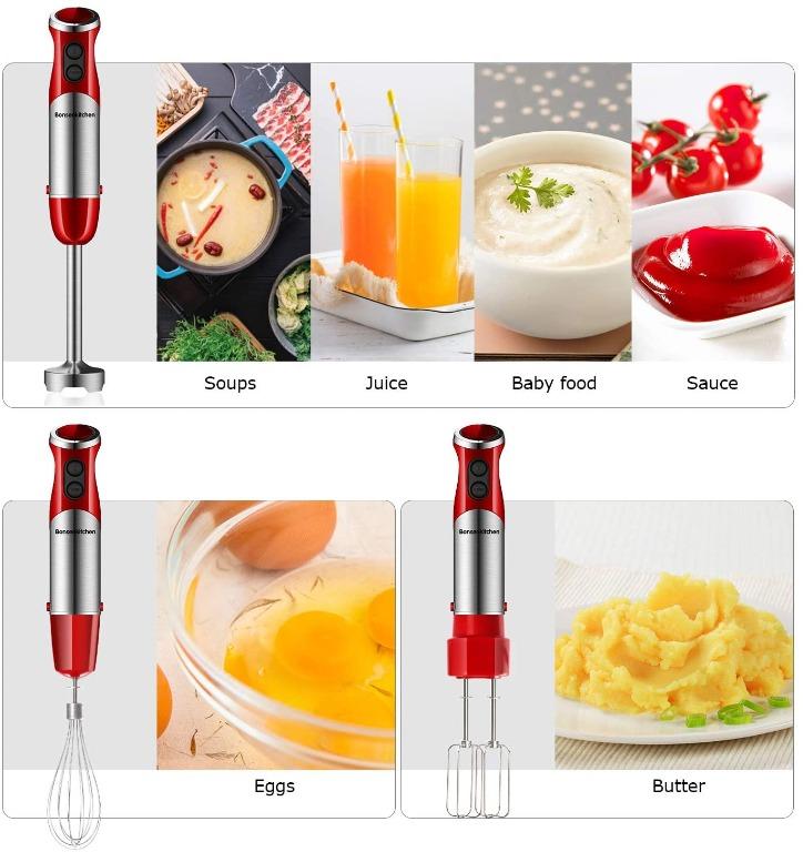 [SMM] Bonsenkitchen Hand Blender, 5in1 Stainless Steel 800W Hand