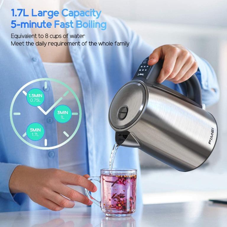 [SMM] FIMEI Electric Kettle 3000W, Temperature Control Kettle 1.7L