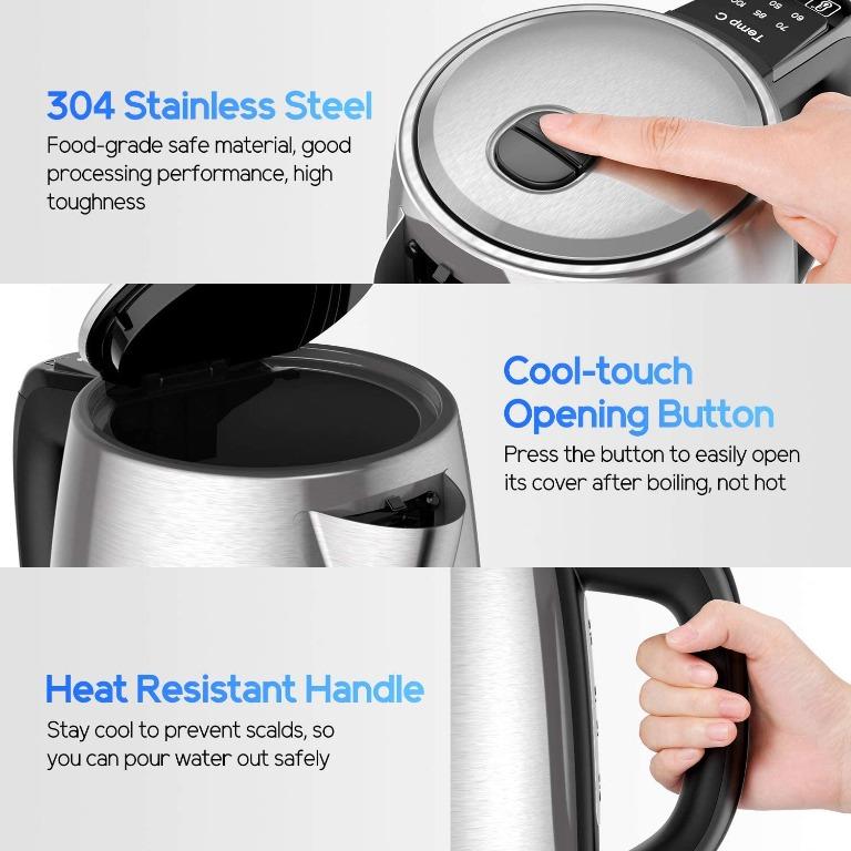 [SMM] FIMEI Electric Kettle 3000W, Temperature Control Kettle 1.7L