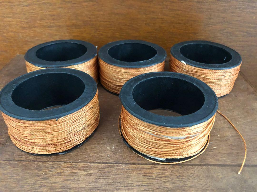 Sturdy/Rugged Nylon threads (Category: Craft Supplies & Tools) located in Muntinlupa City. Submitted by declutter_with_me (Listing ID 1120826312, Image 1). Description: Imported from Nepal I used these to make mala necklaces and bracelets One spool is used(I used about 1 meter). The rest are brand new. .