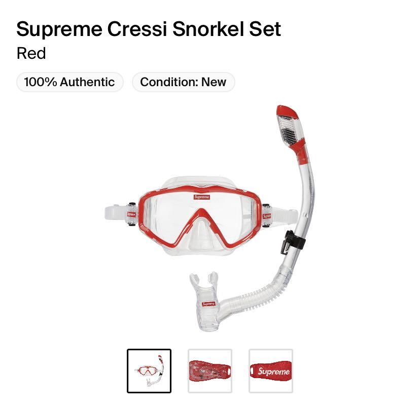 新品 Supreme Cressi Snorkel Set Free Size
