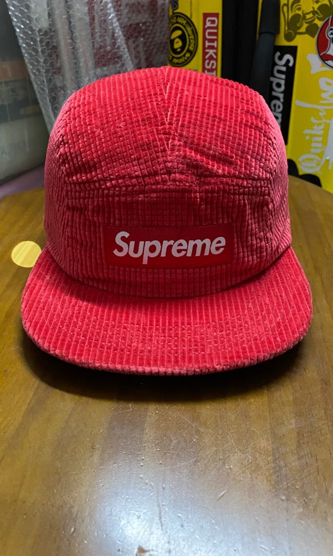 Supreme Waffle Corduroy Camp Cap(Original Used), Men's Fashion, Watches   Accessories, Cap  Hats on Carousell