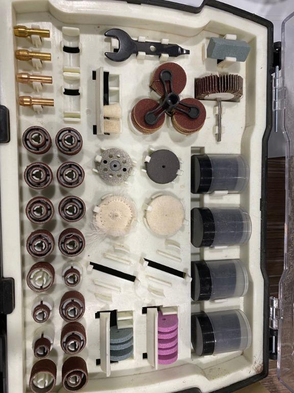 TACKLIFE Rotary Tool Accessories Kit 361 Pieces 1/8Inch Diameter