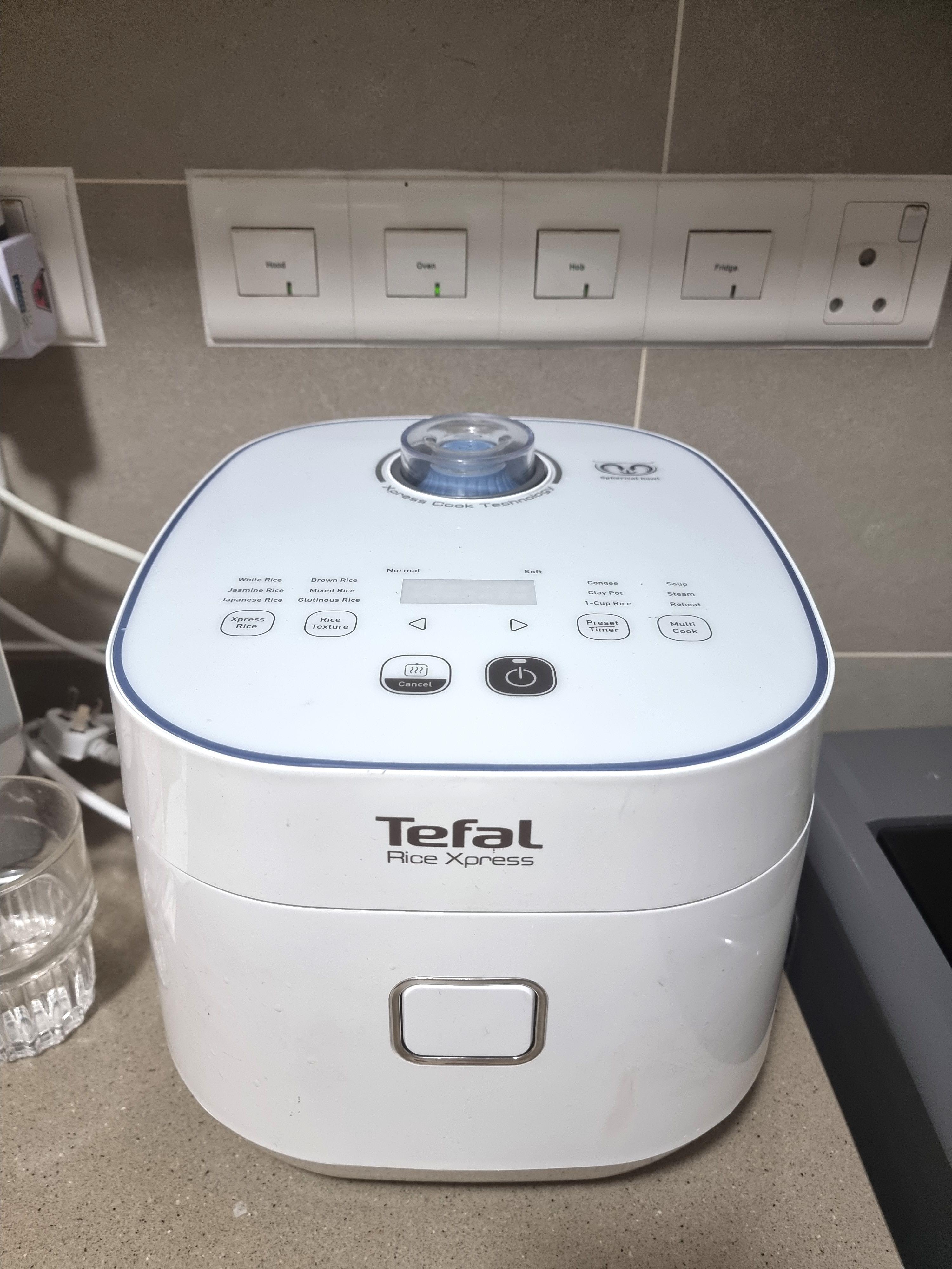 Tefal RK5221 Xpress Fuzzy Logic Rice Cooker, 1.5L White, TV & Home
