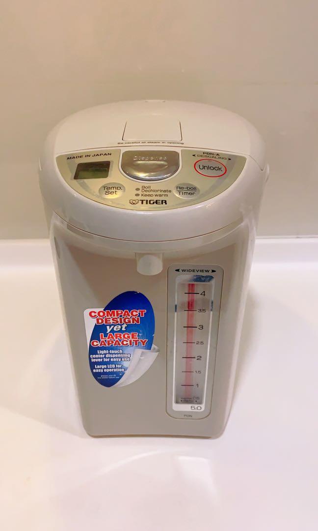 Tiger Electric Water Heater 5 litres, TV u0026 Home Appliances, Kitchen  Appliances, Kettles u0026 Airpots on Carousell