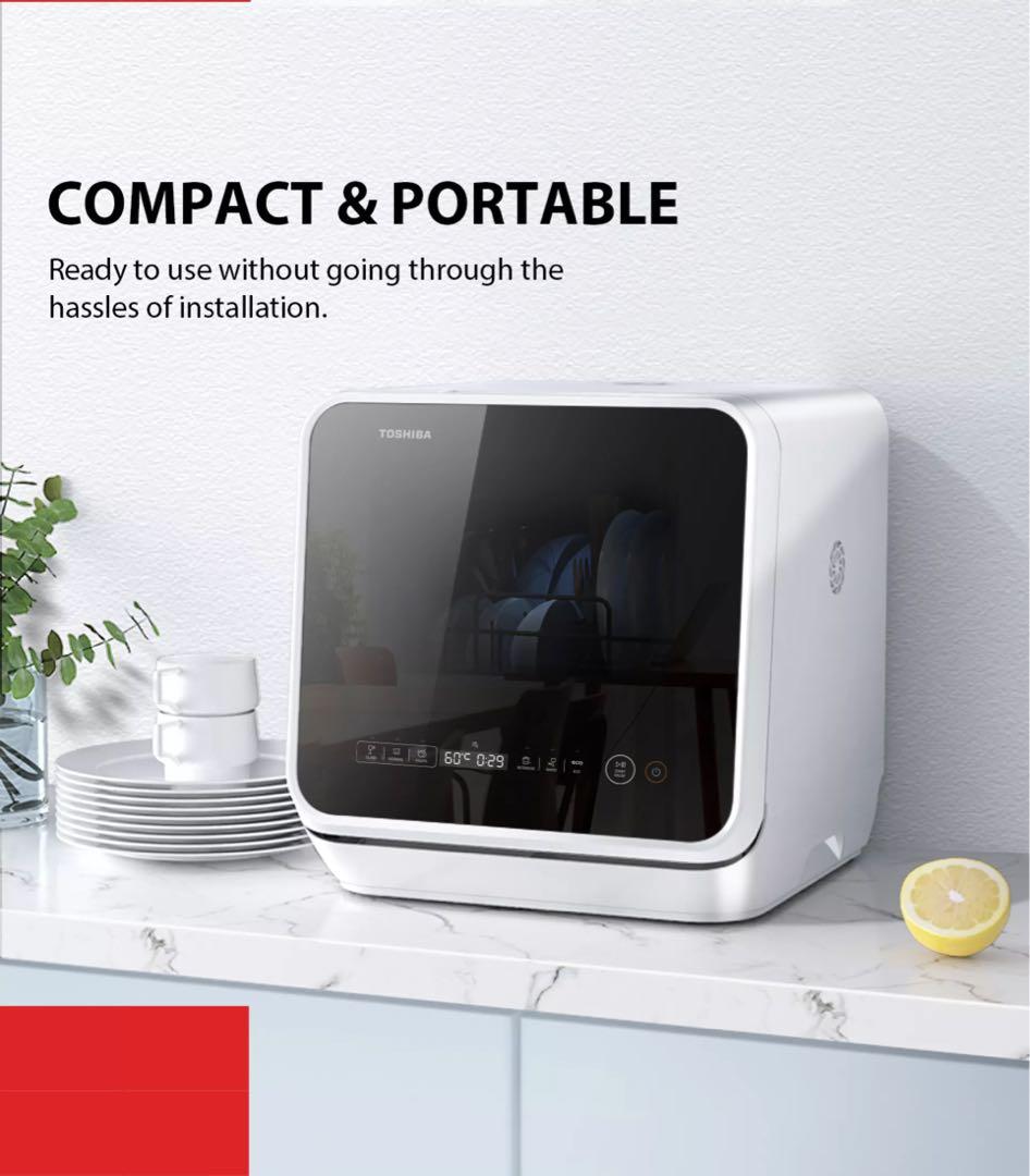 Toshiba Mini Dishwasher (5L), TV & Home Appliances, Kitchen Appliances