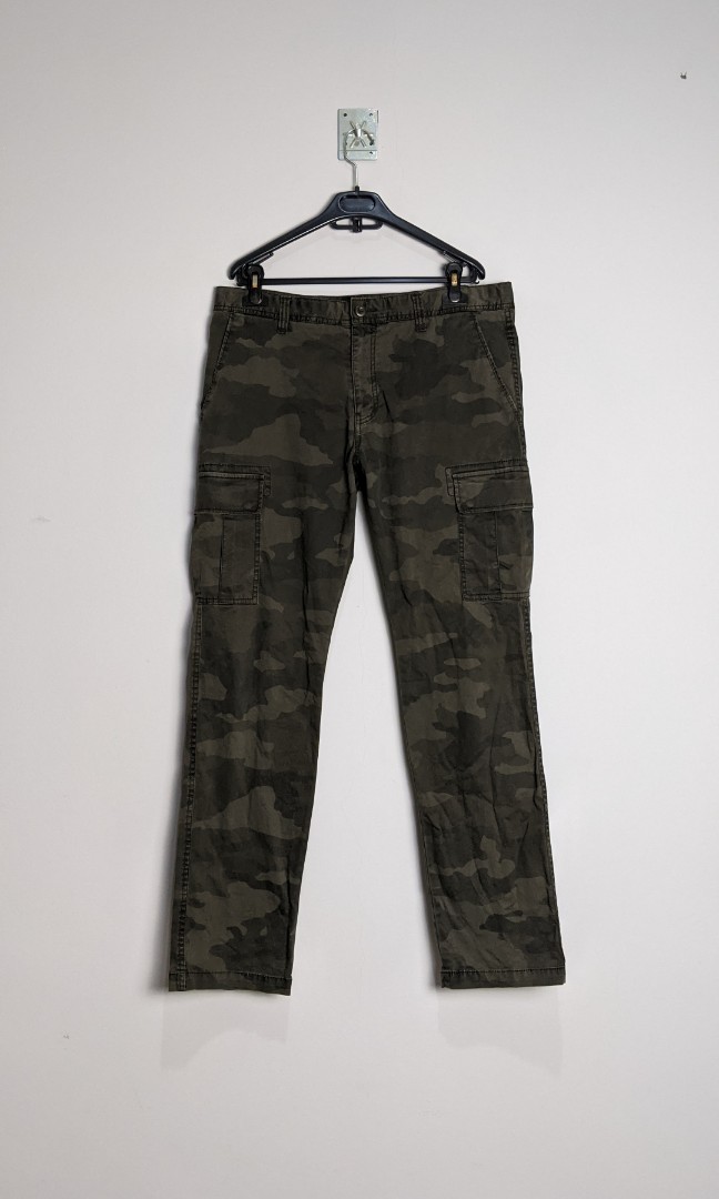 Uniqlo Cargo Pants Camouflage Camo Military Army size 36