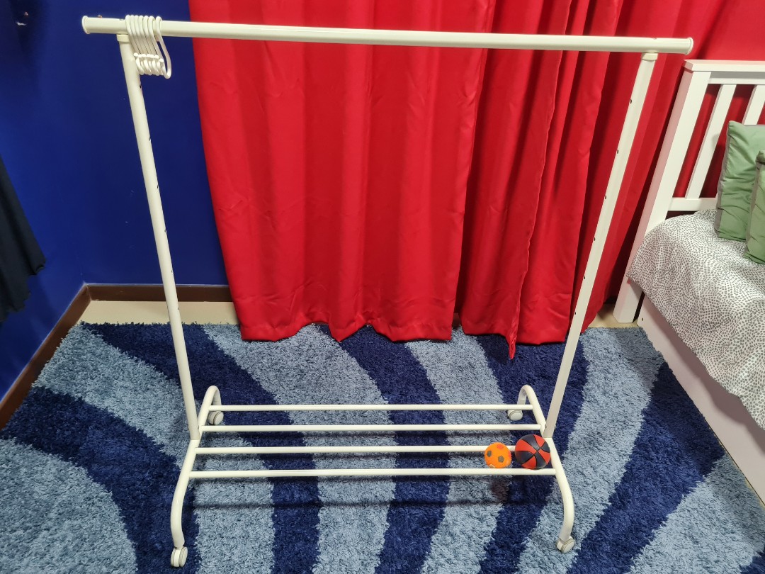 Used Ikea Clothes Rack., Furniture & Home Living, Furniture, Shelves