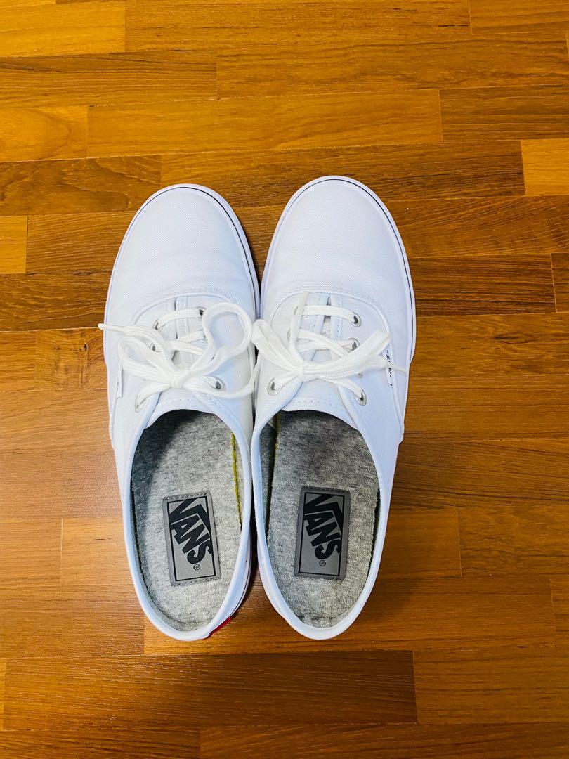 Vans slippers white new arrivals