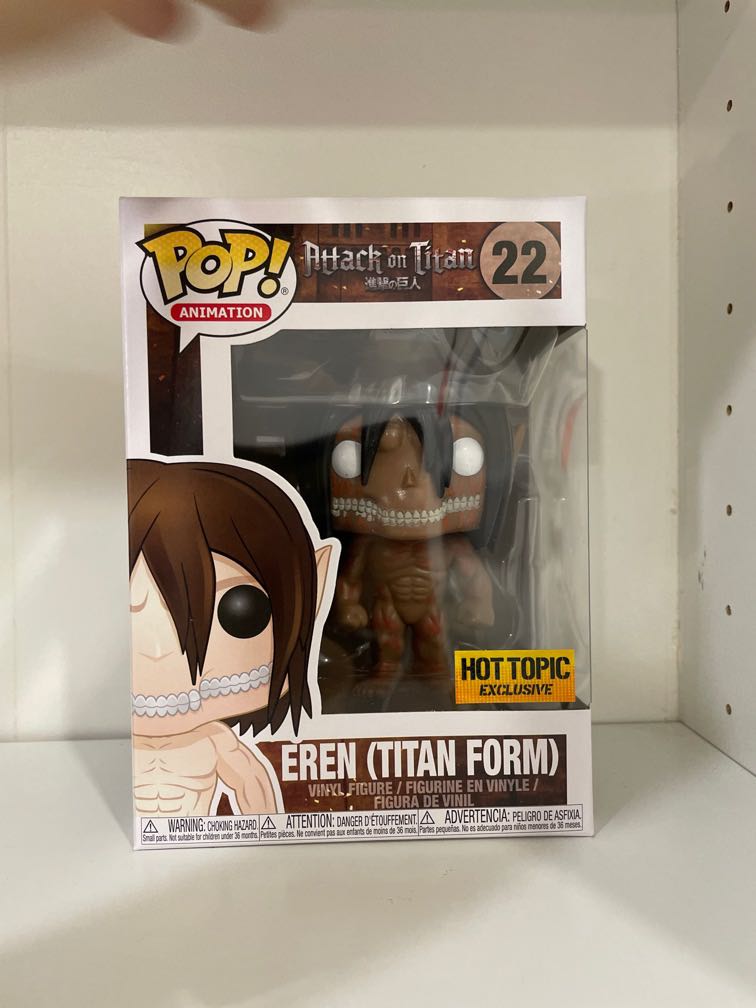 [VAULTED]Funko Pop - Eren Titan Form Hot Topic Exclusive, Hobbies ...