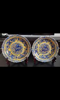 Porcelain dragon plate