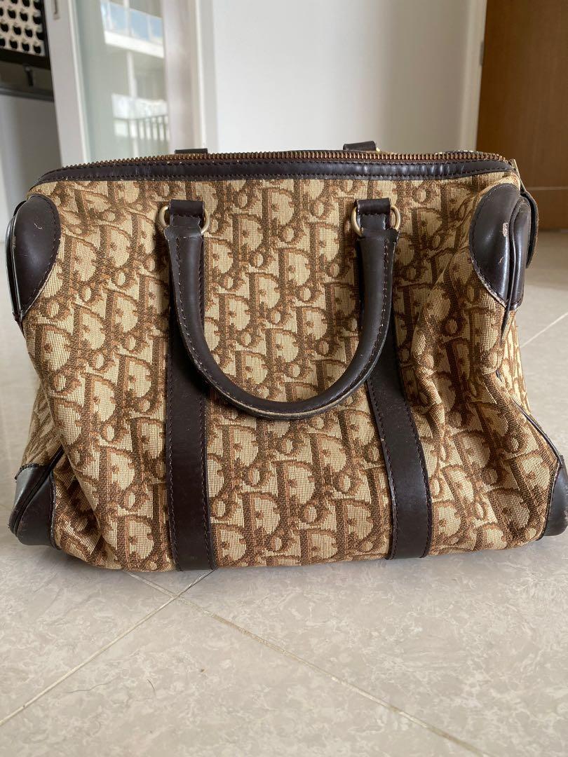 Vintage Dior bowling bag, Women's Fashion, Bags & Wallets, Tote Bags on