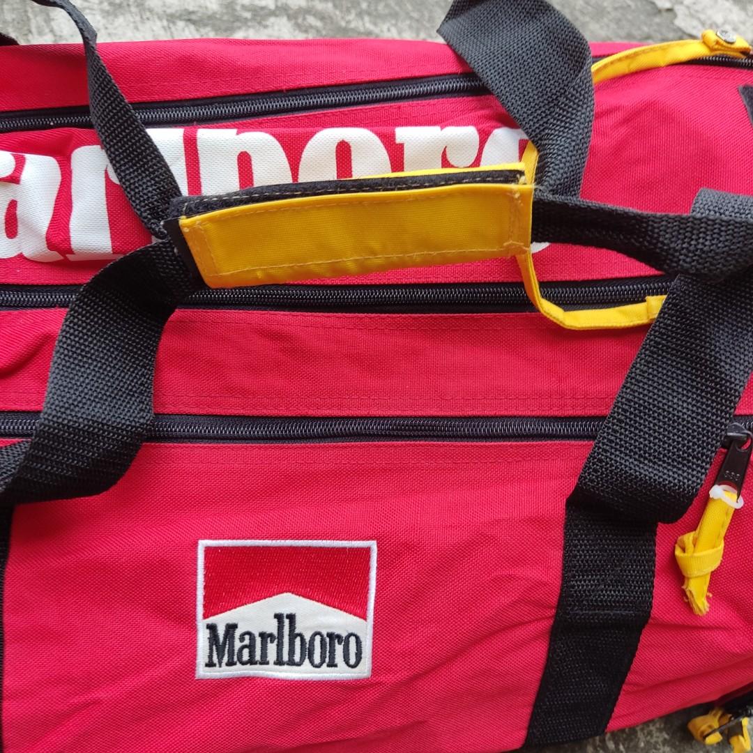 Vintage Marlboro duffle/travel bag, Men's Fashion, Bags, Sling Bags on