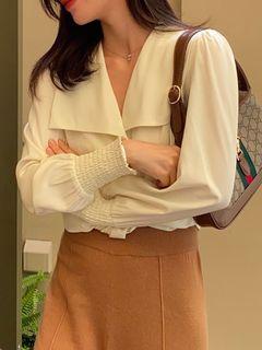 white yellow blouse free size