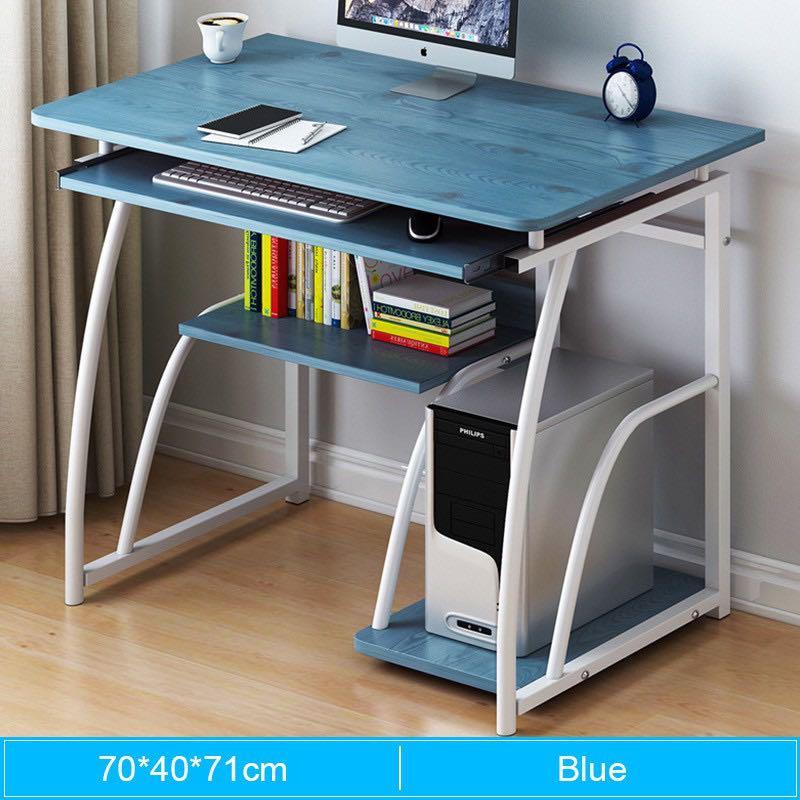 WISHPOOL Student Study Table Computer Desktop Table Office Table Simple
