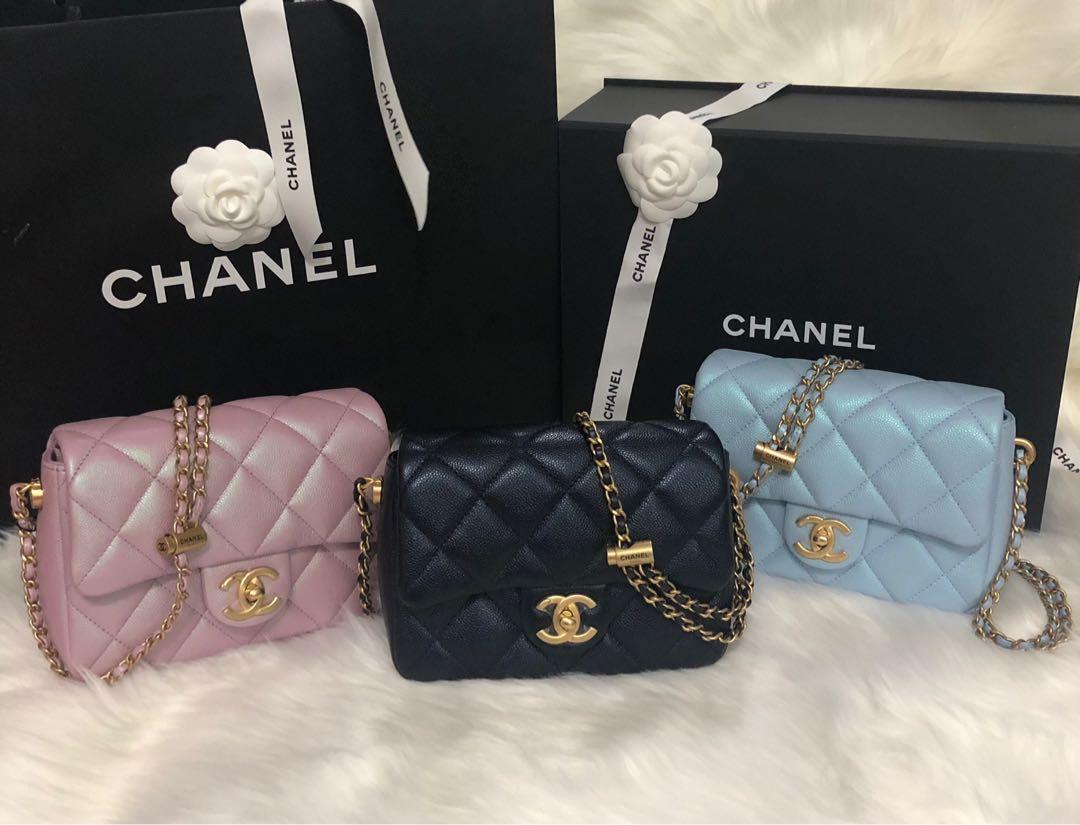 ️SOLD ️🦄🖤 Chanel 21K Mini Flap Iridescent Black Caviar 🖤🦄, Luxury, Bags ...