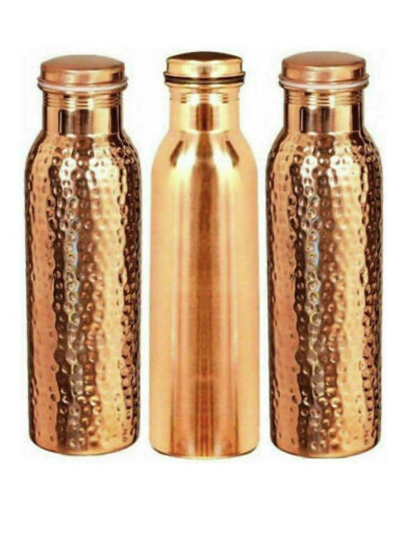 💯 Pure Copper Water Bottle (Category: Water Bottles & Tumblers) located in Marikina City. Submitted by dgoldhub (Listing ID 1121003663, Image 2). Description: Made with Pure Copper Approx 1000ml In new hand Hammered, Diamond, Plain Design Leak Proof Good for stomach, skin, liver, kidney and as anti-aging .