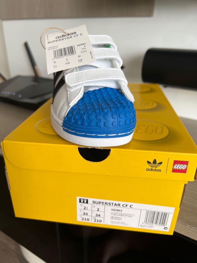 Adidas Lego Superstar UK size 2, Babies \u0026 Kids, Babies \u0026 Kids Fashion on  Carousell