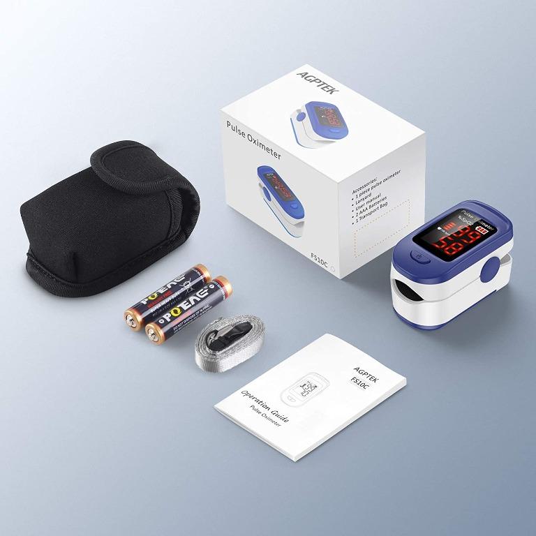 "AGPTEK Pulse Oximeter with Batteries, Fingertip Blood Oxygen Level