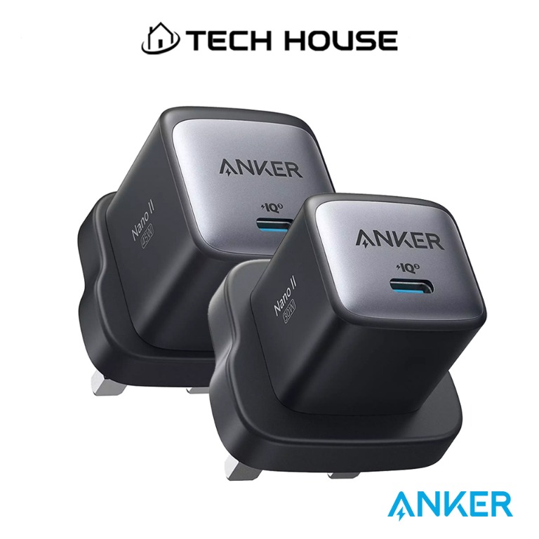 Anker Powerport Nano II 30W&45W Fast Charger Adapter, GaN II Compact ...