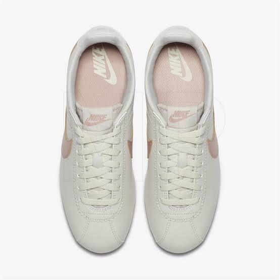 nike cortez light bone particle pink