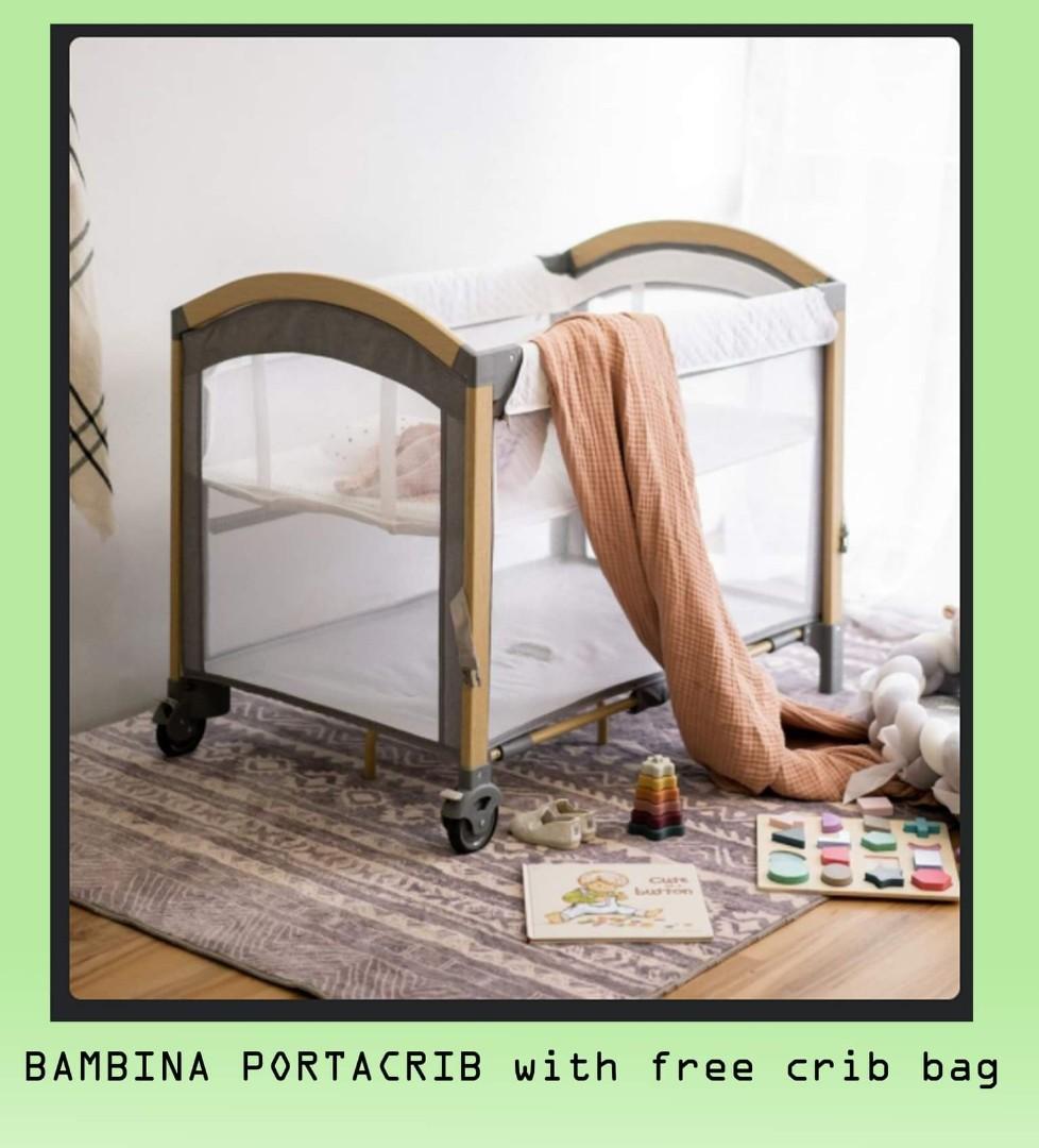 Bambina PortaCrib with free Crib bag Babies Kids Baby Nursery