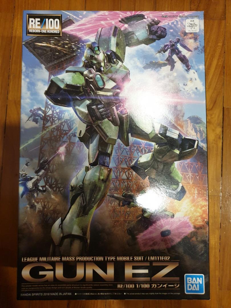 Bandai Re 100 1 100 Scale Gun Ez Gundam Not Pg Mg Hg Rg Hobbies Toys Toys Games On Carousell