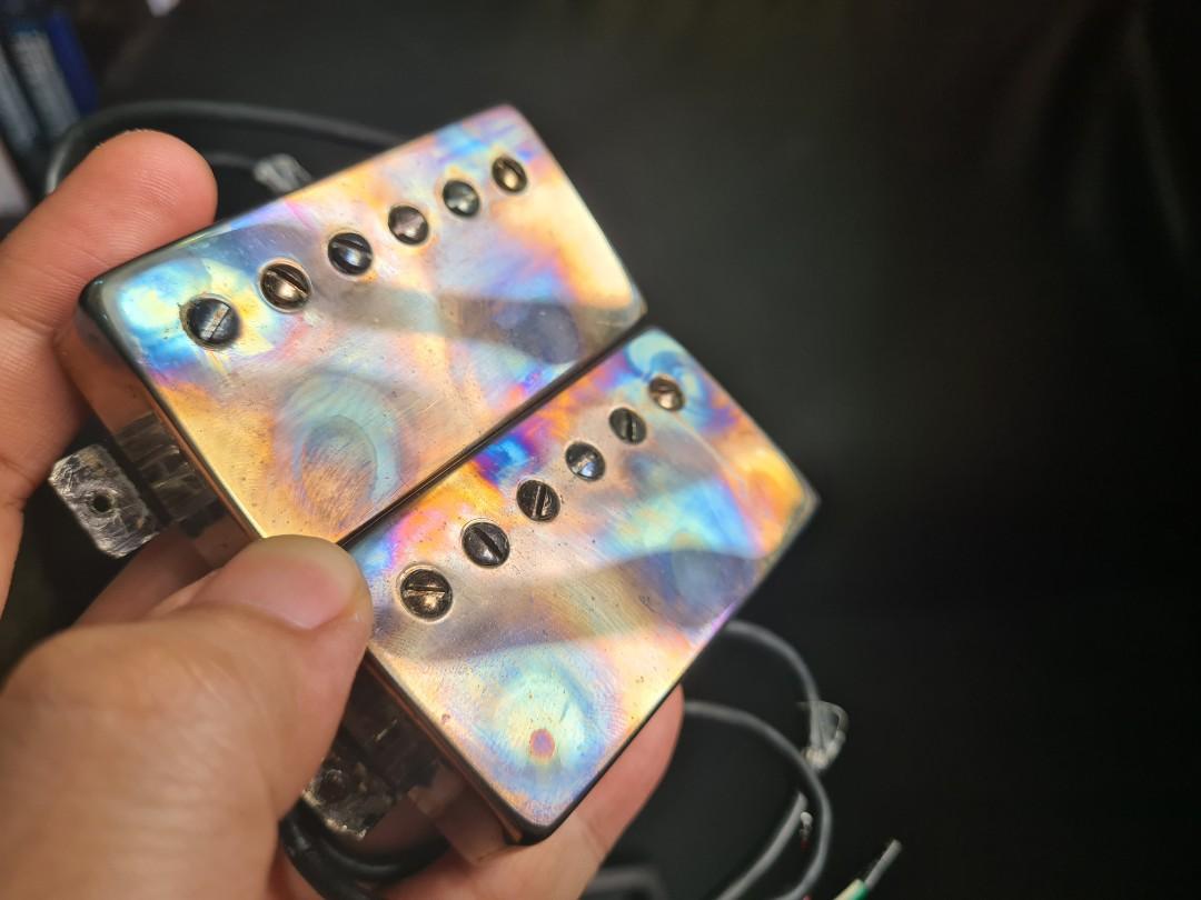 ギター Bare Knuckle Pickups Nailbomb Bare Knuckle 6 ST Nailbomb Calibrated Covered SET NICKEL