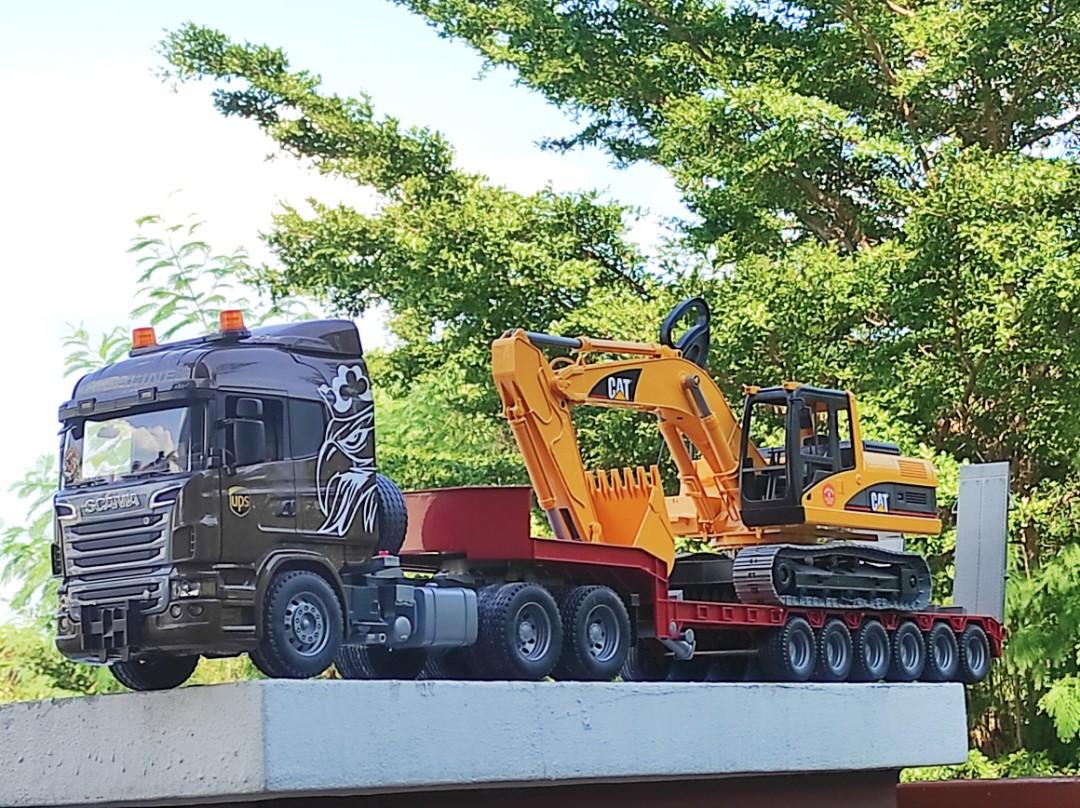 Big Scania Truck and Trailer Hobbies Toys Toys Games on
