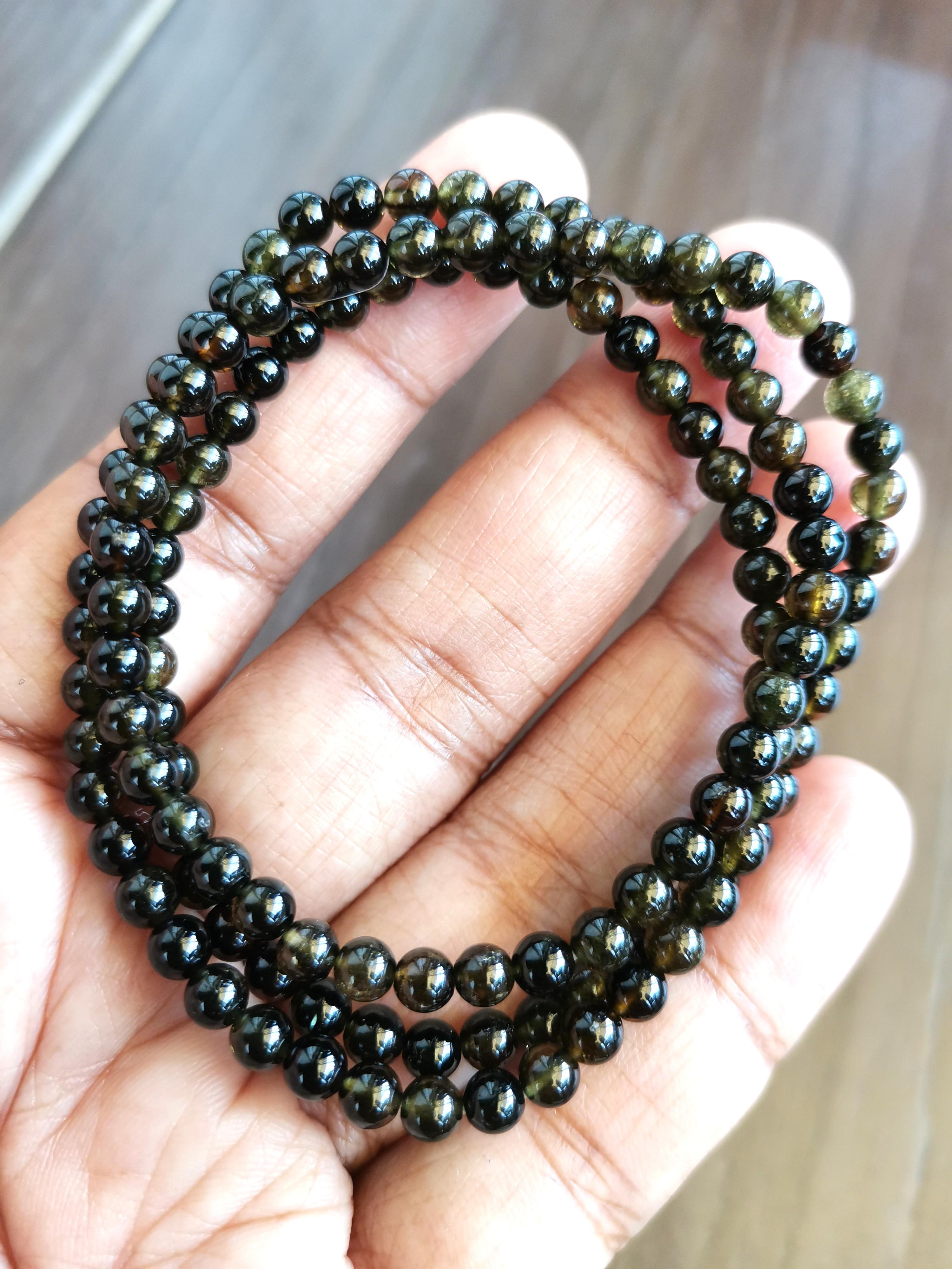 Black rose tourmaline bracelet clearance