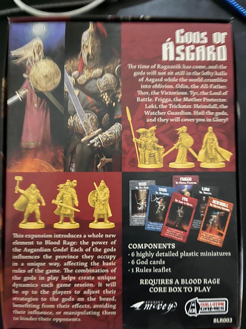 Blood Rage Expansion : Gods of Asgard, Hobbies & Toys, Toys & Games on ...