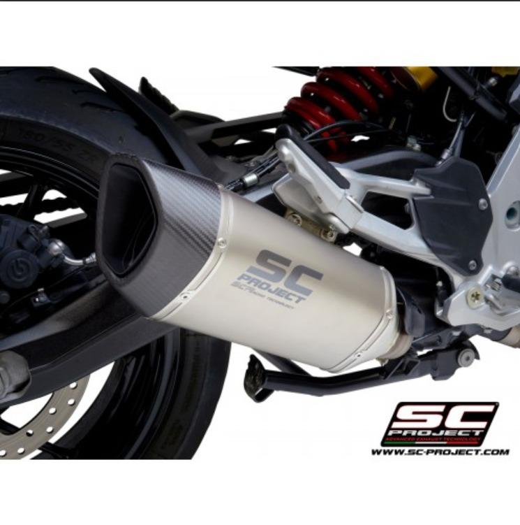 BMW F900XR 2020 2021 SC Project SC1 R Titanium Slip On Exhaust