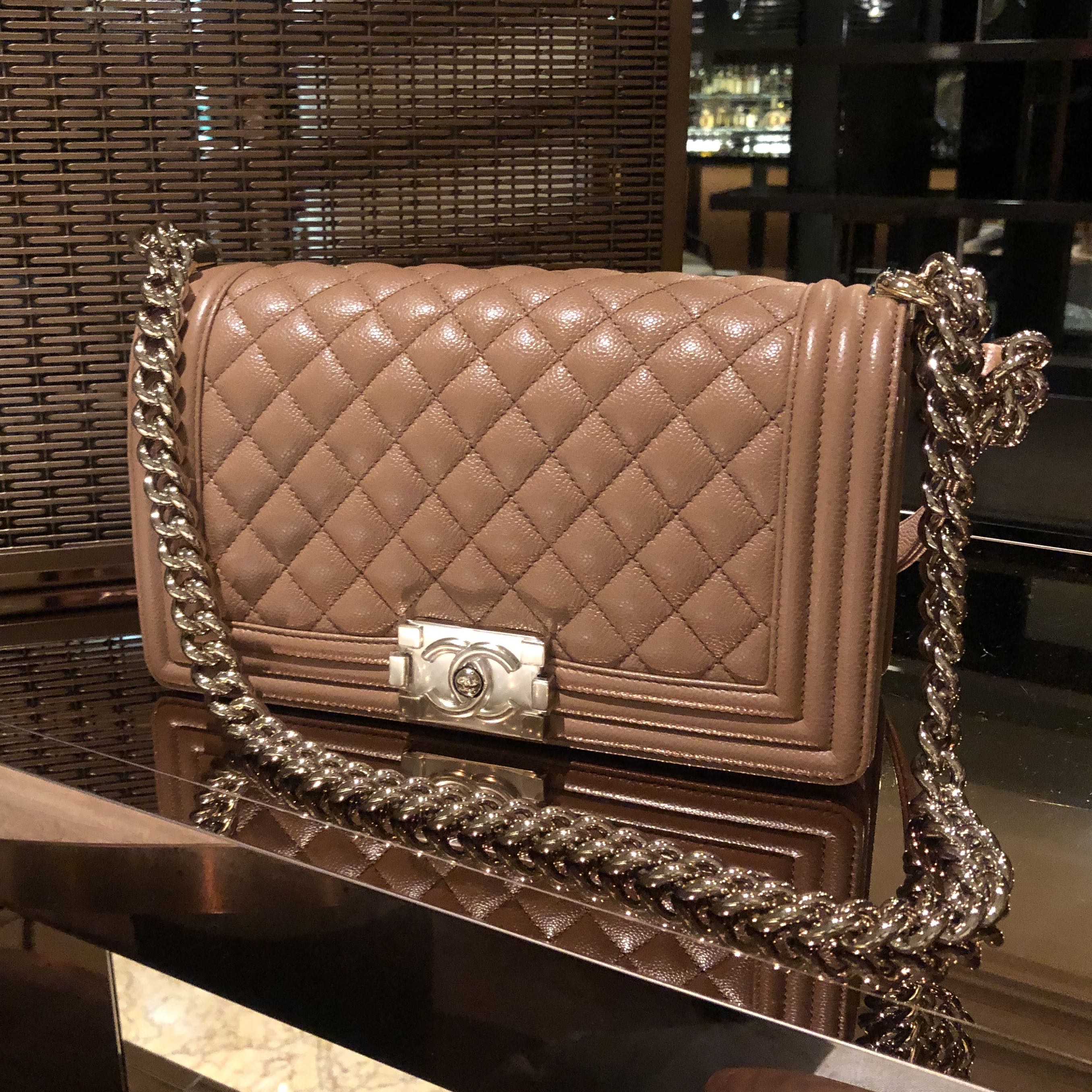 Chanel Boy Handbag brown