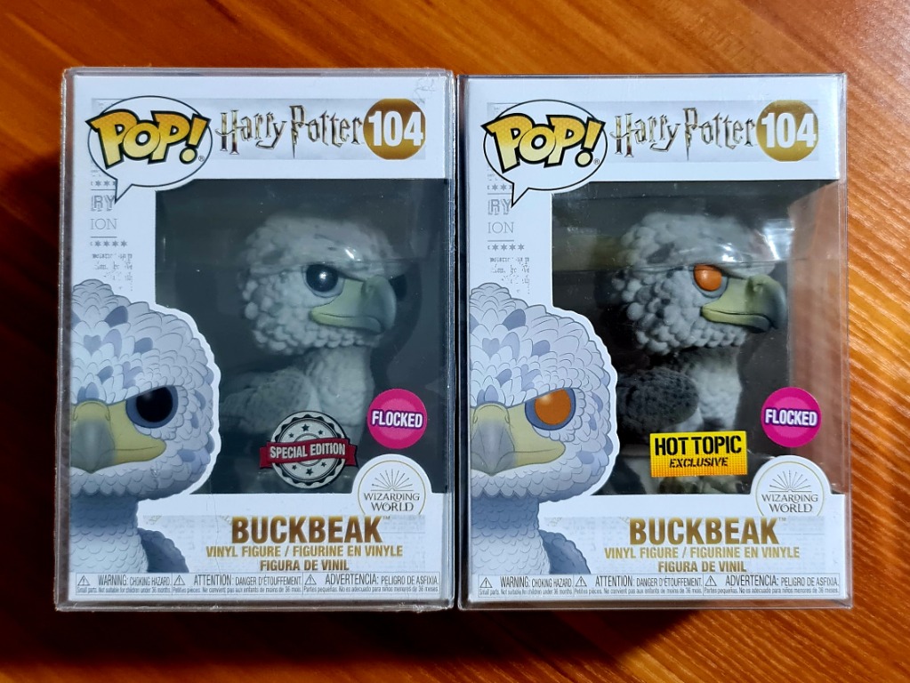 Rare Flocked Black eyes Buckbeak Potter Funko Pop Vinyl New in Mint Box P/P 