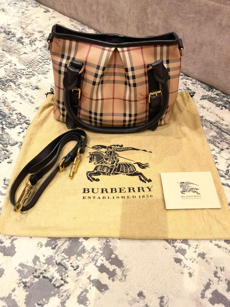 BURBERRY Haymarket Check Coated Northfield Bag (Authentic), Women's  Fashion, Bags & Wallets, Cross-body Bags on Carousell