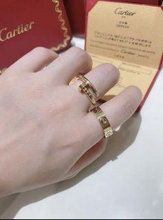 Cartier love ring / juste clou nail ring preorder