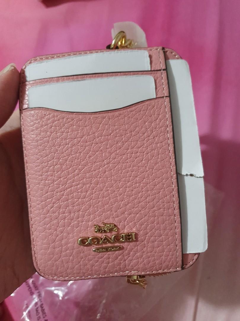 Coach card holder with chain, Women's Fashion, Bags & Wallets, Wallets & Card Holders on Carousell