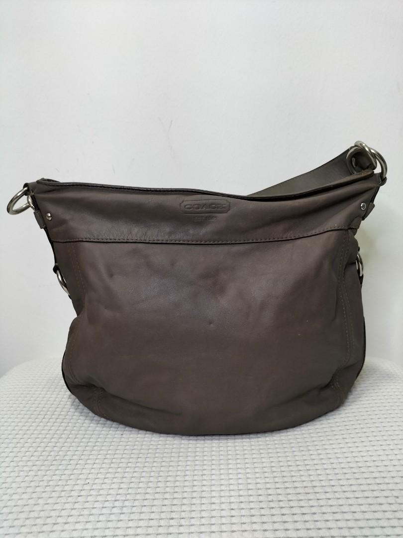 Coach Zoe Large Brown Leather Shoulder Bag F14706