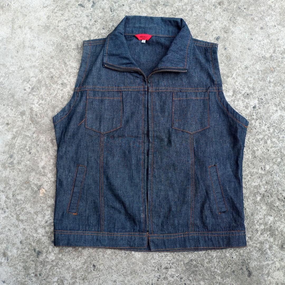 denim vest long