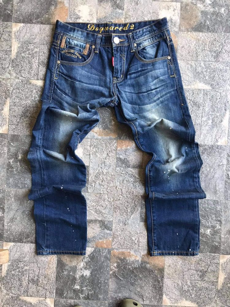 Dsquared Paint splatter Denim, Men's Fashion, Bottoms, Jeans on Carousell