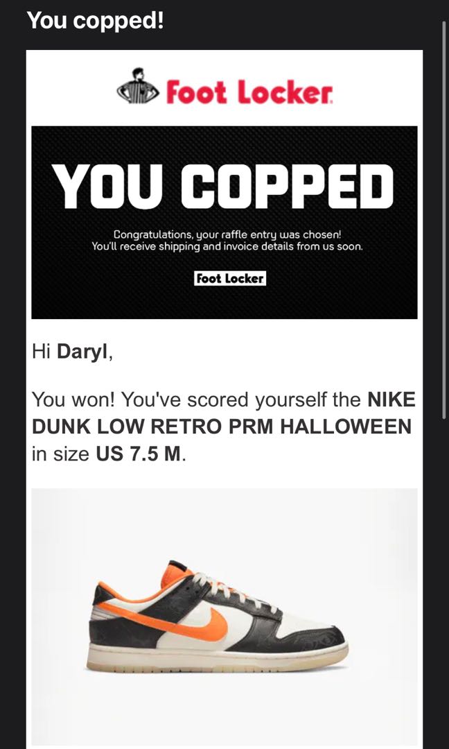 Dunk Low Halloween, Men's Fashion, Footwear, Sneakers on Carousell