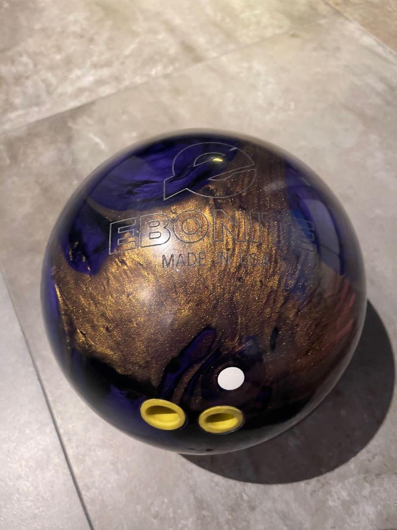 Ebonite Turbo/R Bowling Ball Black/Purple/Gold