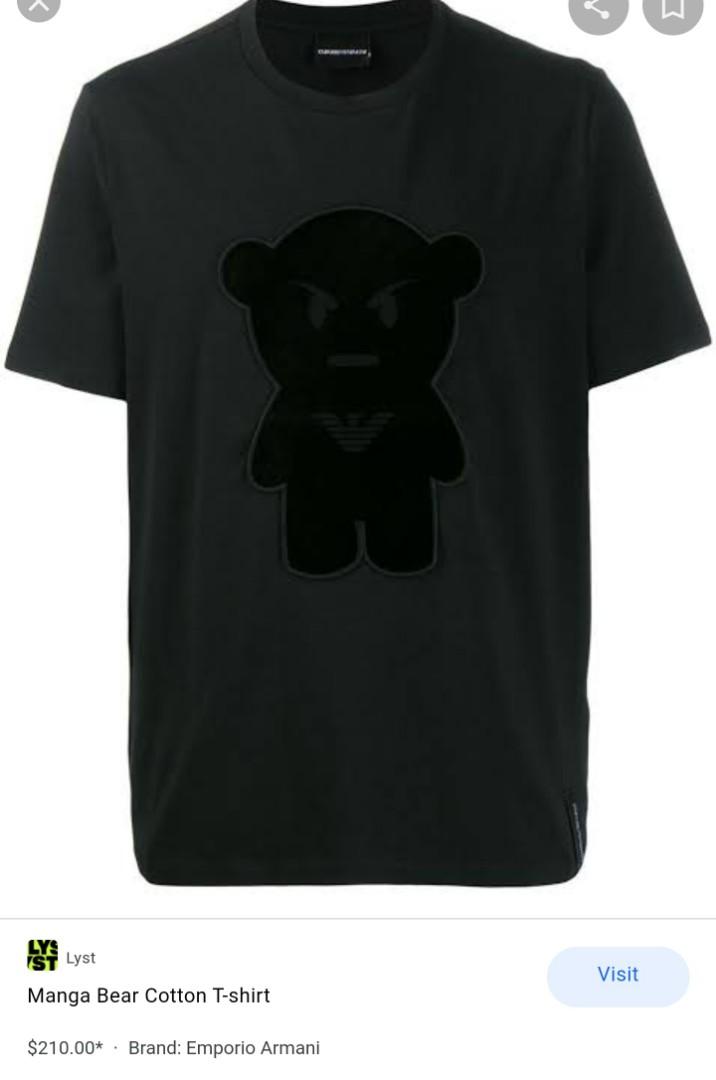 Armani teddy 2024 bear t shirt