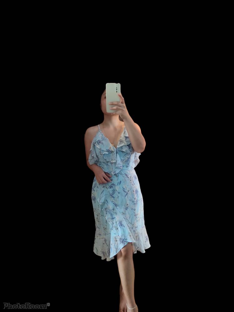 essue floral overlap dress Women s Fashion Dresses Sets Dresses on Carousell