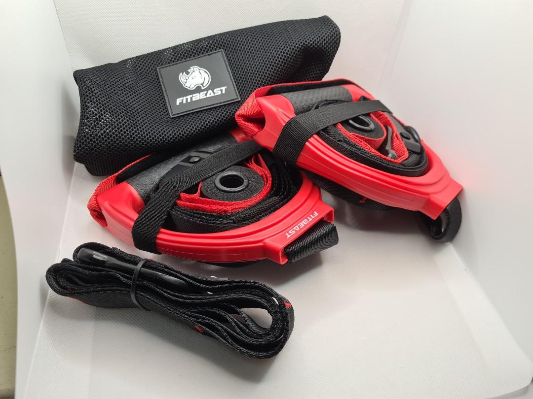 FitBeast Suspension Trainer Kit Fitness Training Suspension Training Bands Professional Gym Fitness Training Straps Complete Full Body Workouts Kit for Travel Home Gym Workout Sports Equipment Exercis...