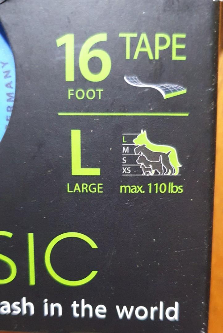 Flexi Retractable Dog Leash (Original, Made in Germany, Tape, Large, 16 feet), Pet Supplies