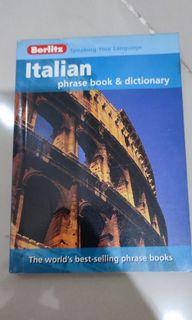 For sale berlitz  italian phrase book and dictionary