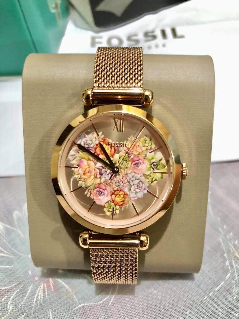 Fossil sales watch flower